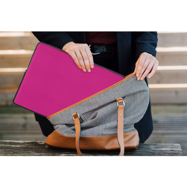 Laptophoes - Velvet - Magenta - Roze — 4