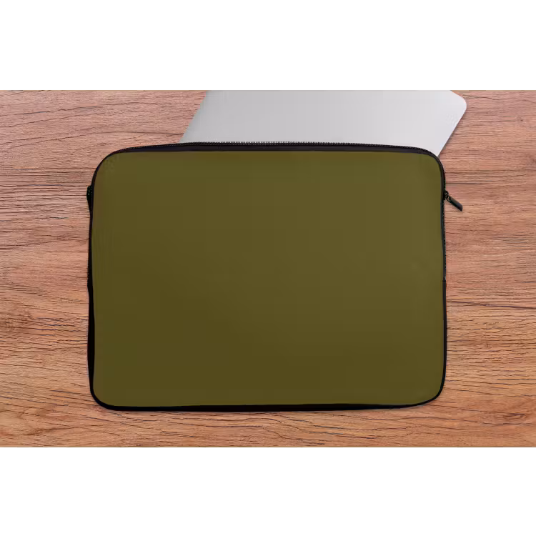 Laptophoes - Dark - Olive - Groen — 2