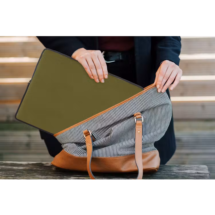 Laptophoes - Dark - Olive - Groen — 4