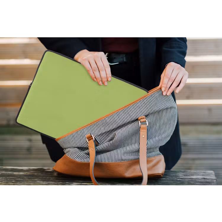 Laptophoes - Lime - Glow - Groen — 4
