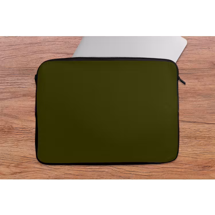 Laptophoes - Dark - Olive - Groen — 2