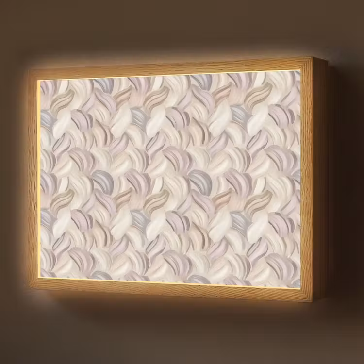 Lightbox - Wandlamp - Abstract - Golvend - Pastel — 1