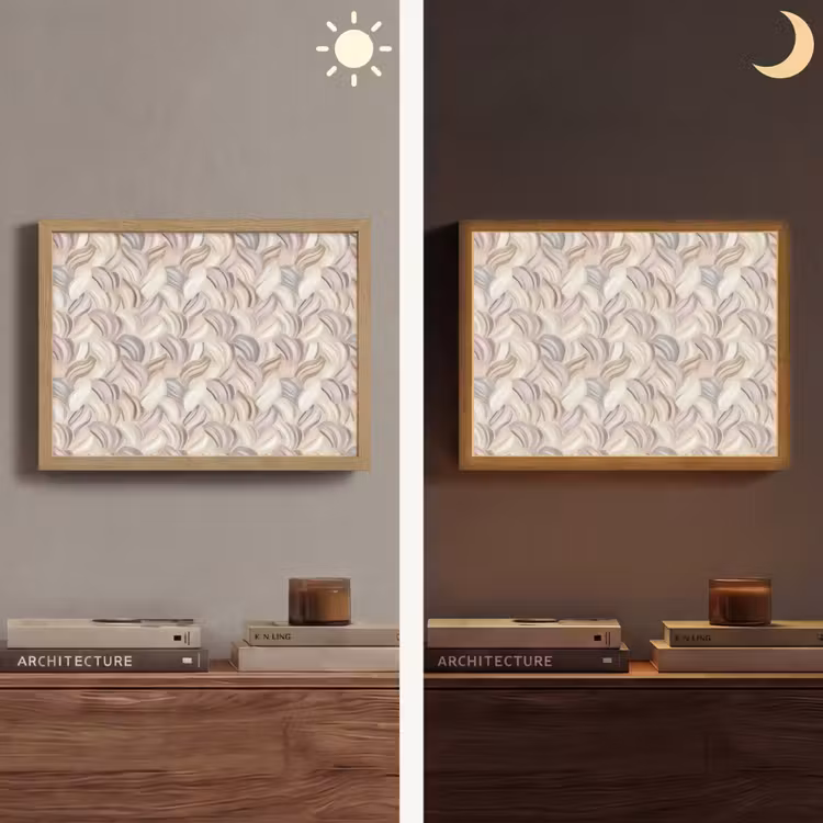 Lightbox - Wandlamp - Abstract - Golvend - Pastel — 6