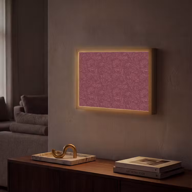 Lightbox - Wandlamp - Bladeren - Patroon - Paars — 2
