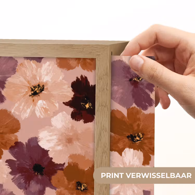 Lightbox - Wandlamp - Bloemen - Abstract - Aardetinten — 5