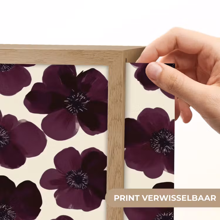 Lightbox - Wandlamp - Bloemen - Aquarel - Paars — 5