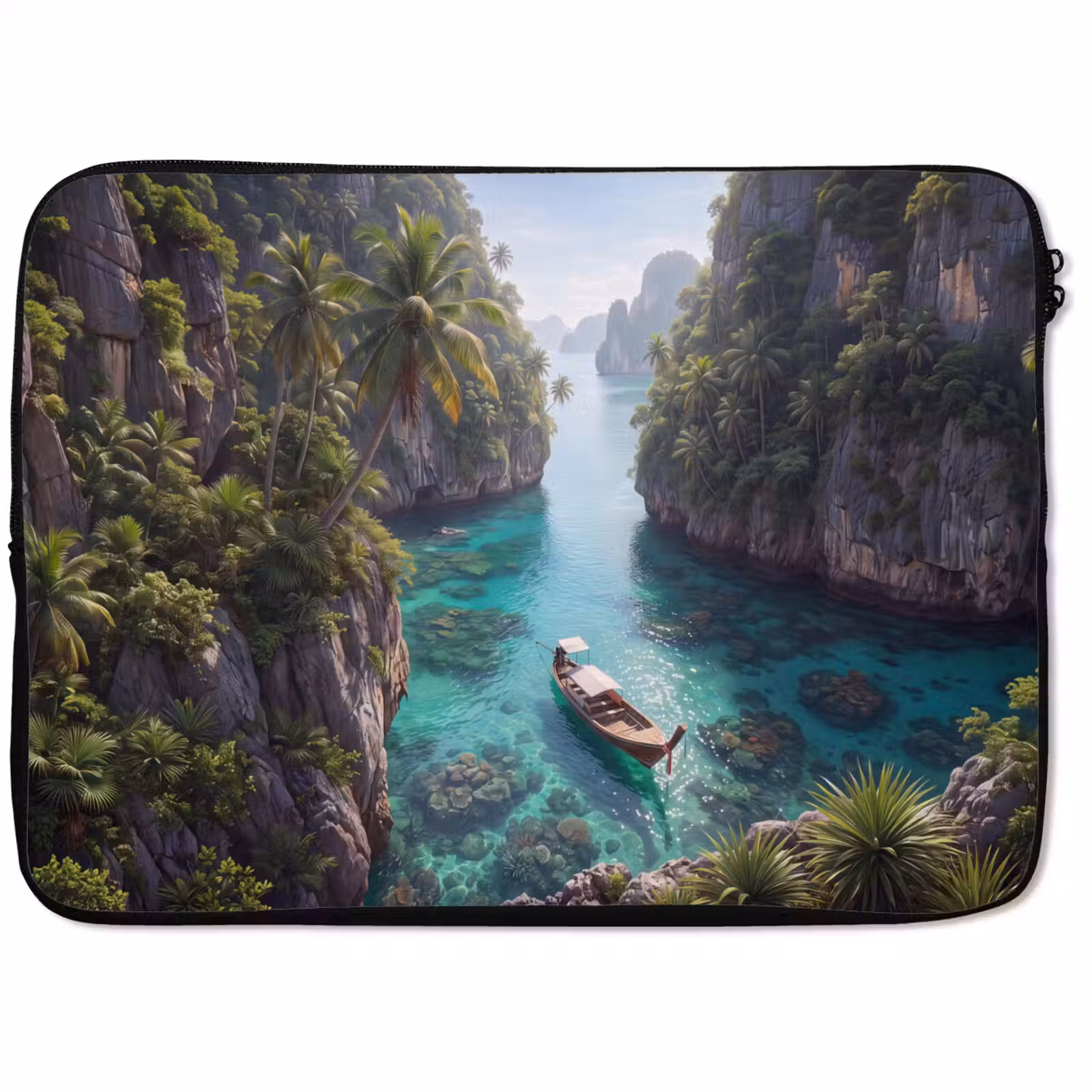 Laptophoes - Eiland - Tropisch - Water - Palmbomen - Natuur — 1