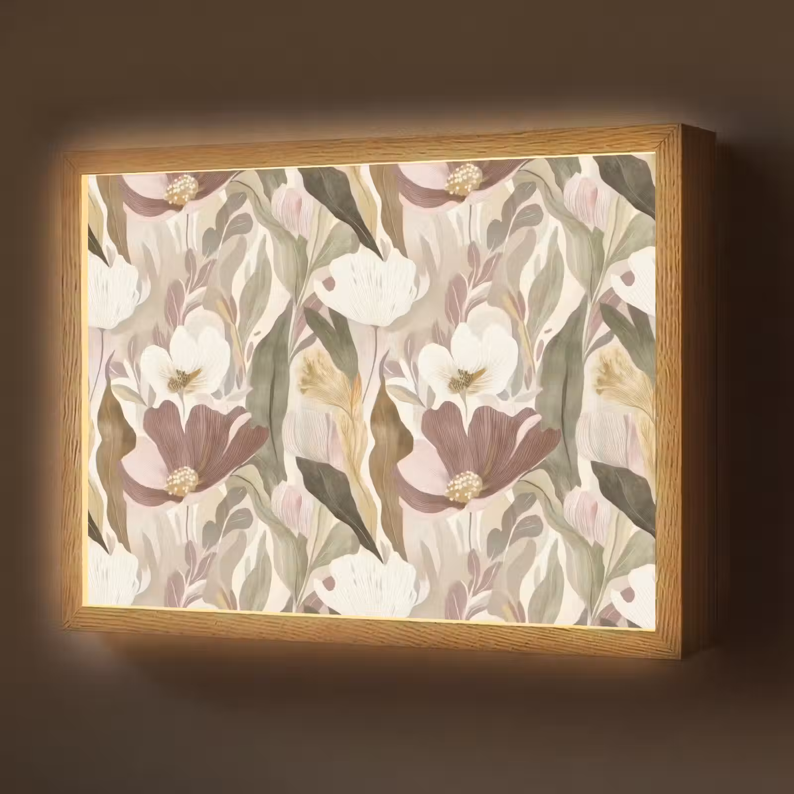 Lightbox - Wandlamp - Bloemen - Aquarel - Kleurrijk — 1