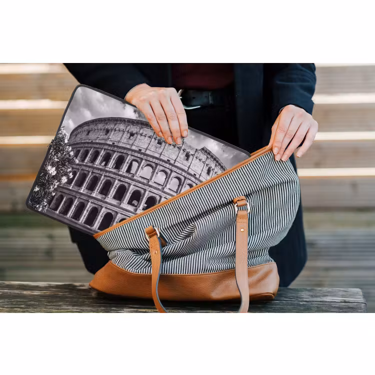 Laptophoes - Architectuur - Colosseum - Rome - Historisch - Zwart-wit — 4