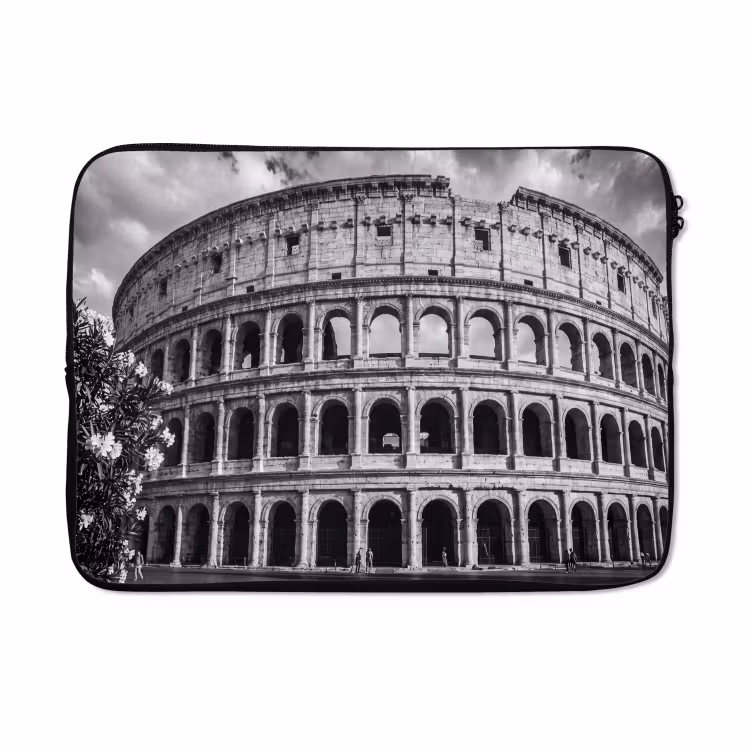 Laptophoes - Architectuur - Colosseum - Rome - Historisch - Zwart-wit — 5