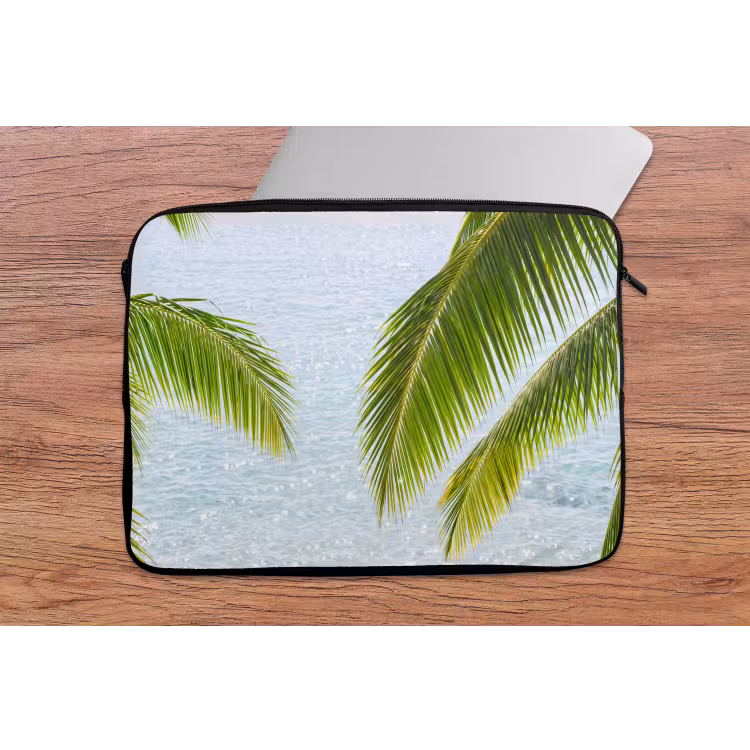 Laptophoes - Boom - Bladeren - Water - Tropisch - Groen — 2