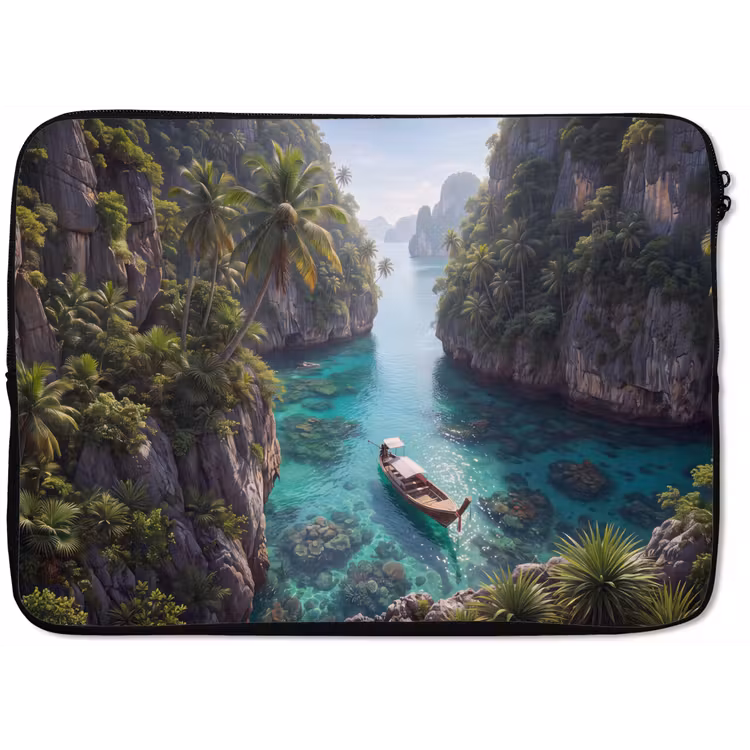 Laptophoes - Eiland - Tropisch - Water - Palmbomen - Natuur — 1