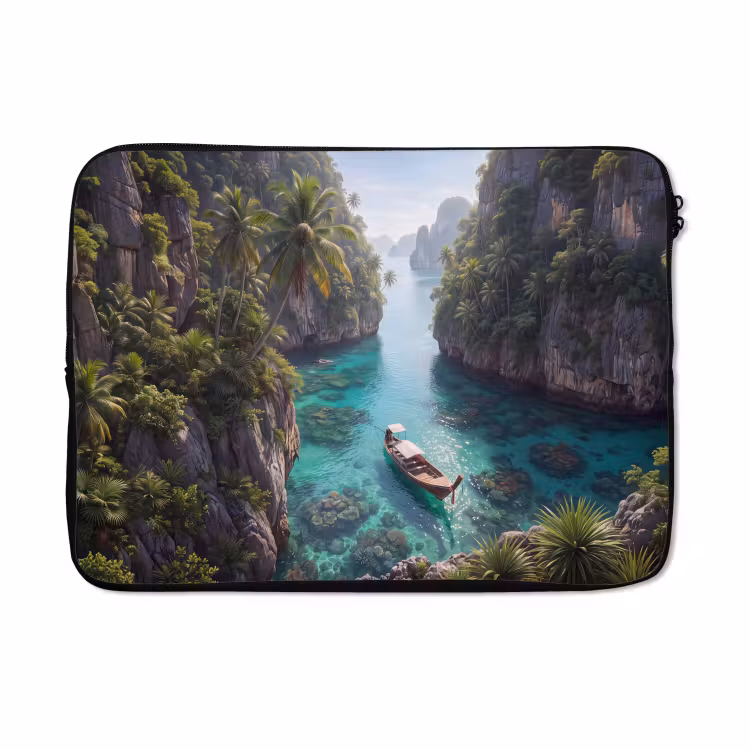 Laptophoes - Eiland - Tropisch - Water - Palmbomen - Natuur — 5