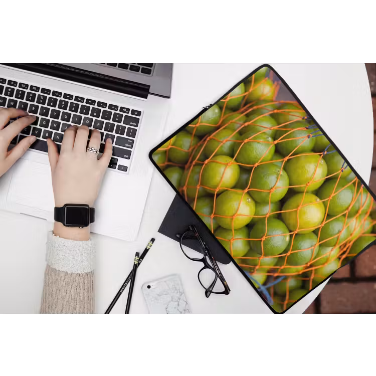 Laptophoes - Eten - Net - Groen - Markt — 3