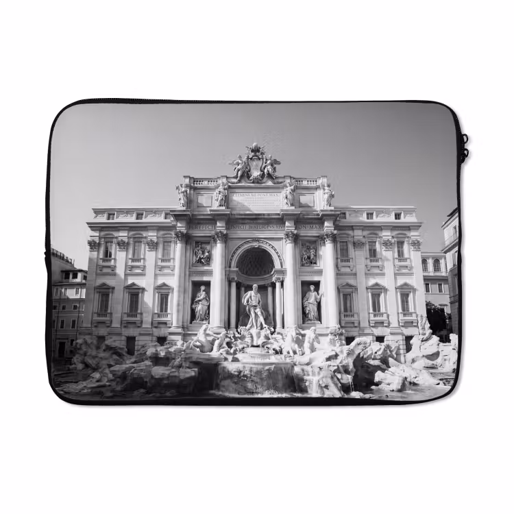 Laptophoes - Fontein - Beelden - Architectuur - Zwart-wit — 5