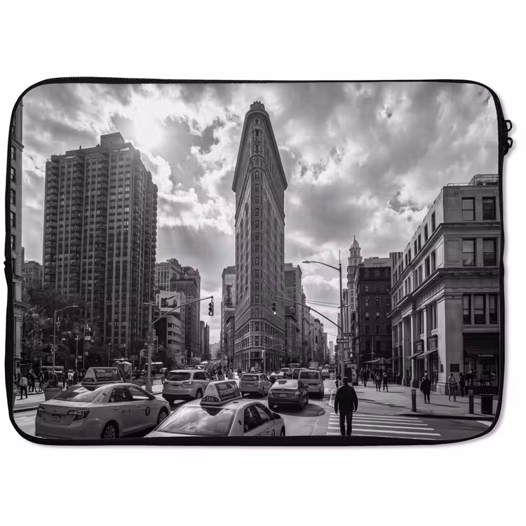 Laptophoes - Gebouw - Hoogbouw - Stad - Architectuur - Zwart-wit — 1
