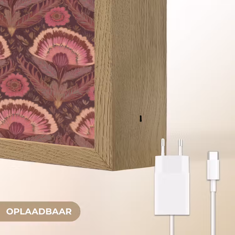 Lightbox - Wandlamp - Antiek - Bloemen - Kleurrijk — 7