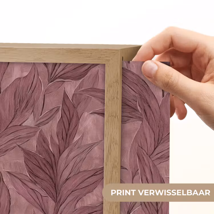 Lightbox - Wandlamp - Bladeren - Patroon - Paars — 5