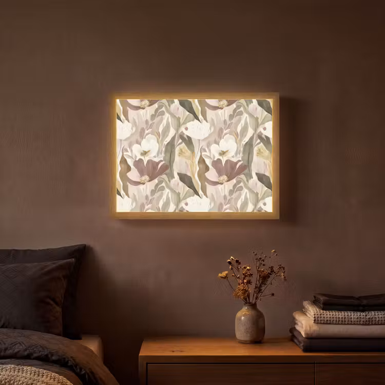 Lightbox - Wandlamp - Bloemen - Aquarel - Kleurrijk — 3