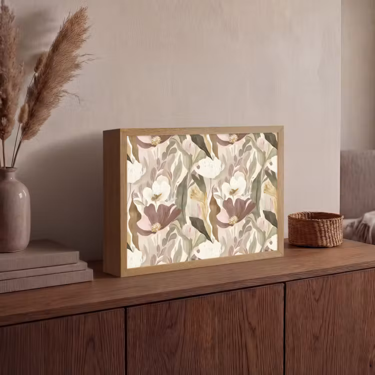 Lightbox - Wandlamp - Bloemen - Aquarel - Kleurrijk — 4