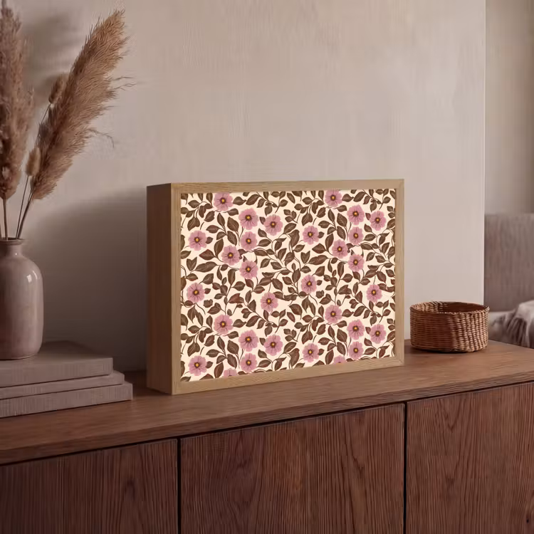 Lightbox - Wandlamp - Bloemen - Bladeren - Kleurrijk — 4