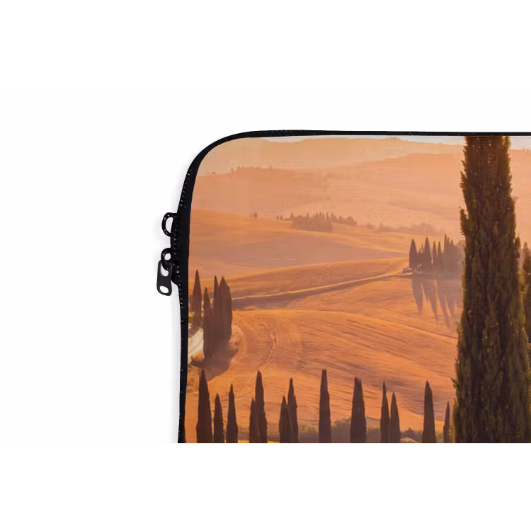 Laptophoes - Landschap - Weg - Bomen - Natuur - Goud — 6