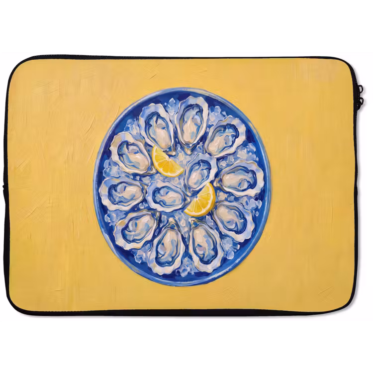 Laptophoes - Oesters - Citroen - IJs - Modern - Geel — 1