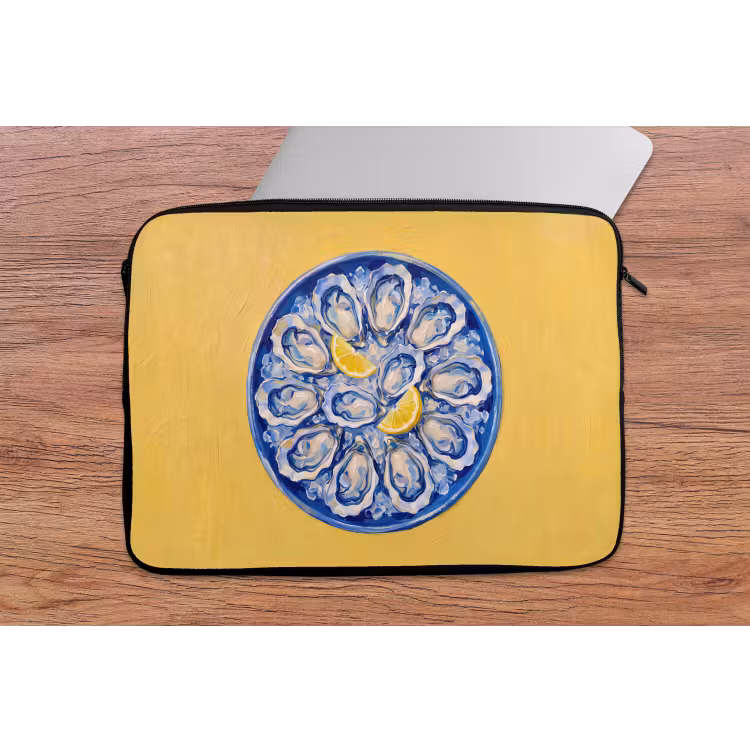 Laptophoes - Oesters - Citroen - IJs - Modern - Geel — 2