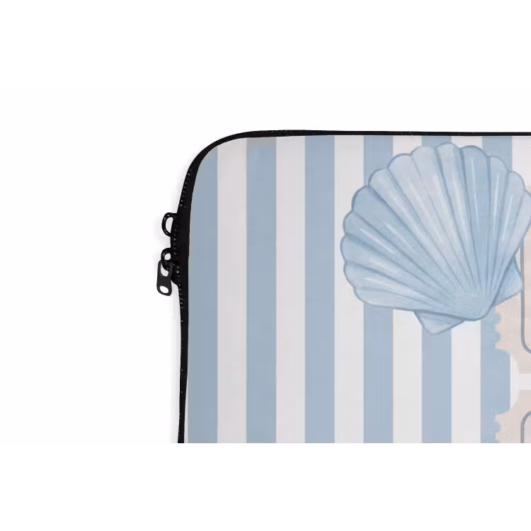 Laptophoes - Schelp - Oceaan - Kust - Blauw - Illustratie — 6