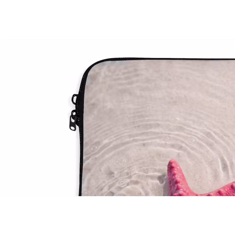 Laptophoes - Zeeleven - Zeester - Strand - Roze - Water — 6
