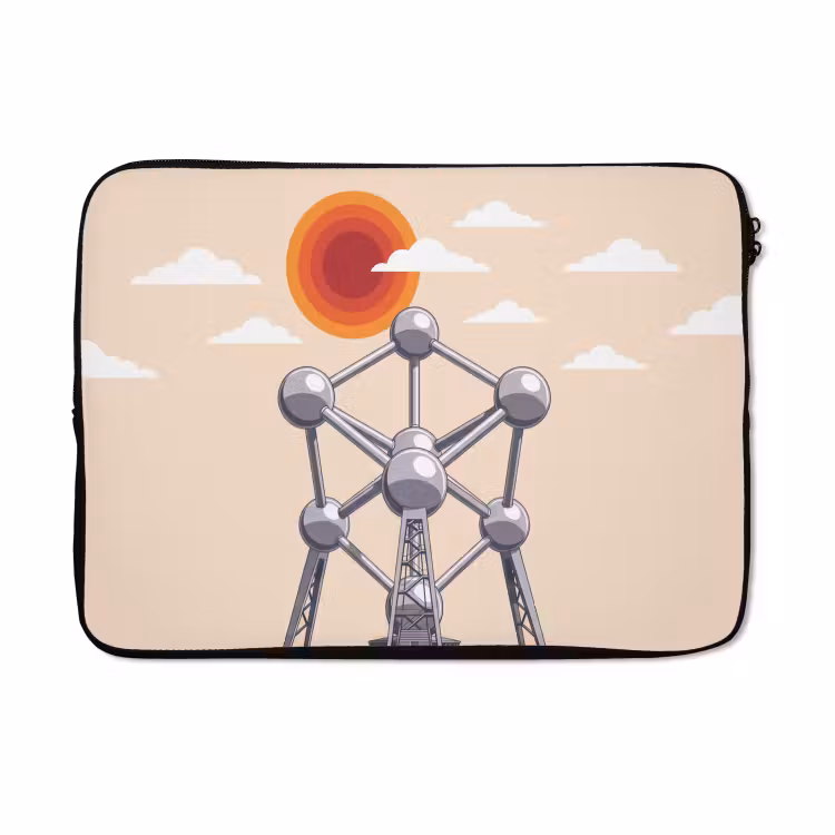 Laptophoes - Architectuur - Geometrie - Stad - Modern - Grijs — 5