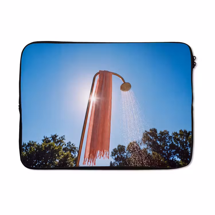 Laptophoes - Douche - Water - Zomer - Blauw — 5