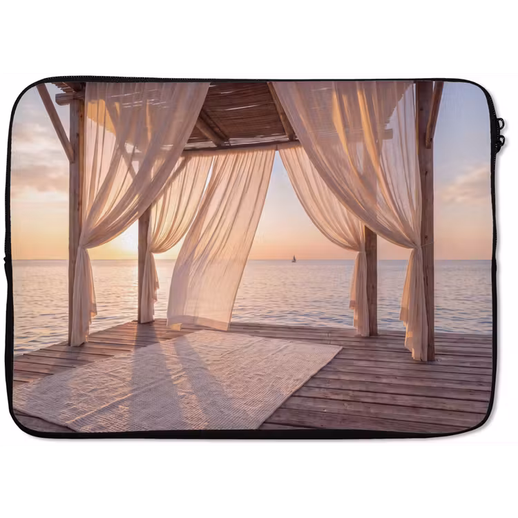 Laptophoes - Overkapping - Zee - Zonsondergang - Vakantie - Rust — 1