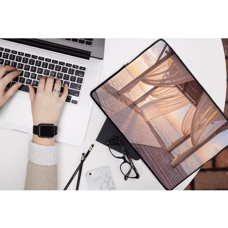 Laptophoes - Overkapping - Zee - Zonsondergang - Vakantie - Rust — 3