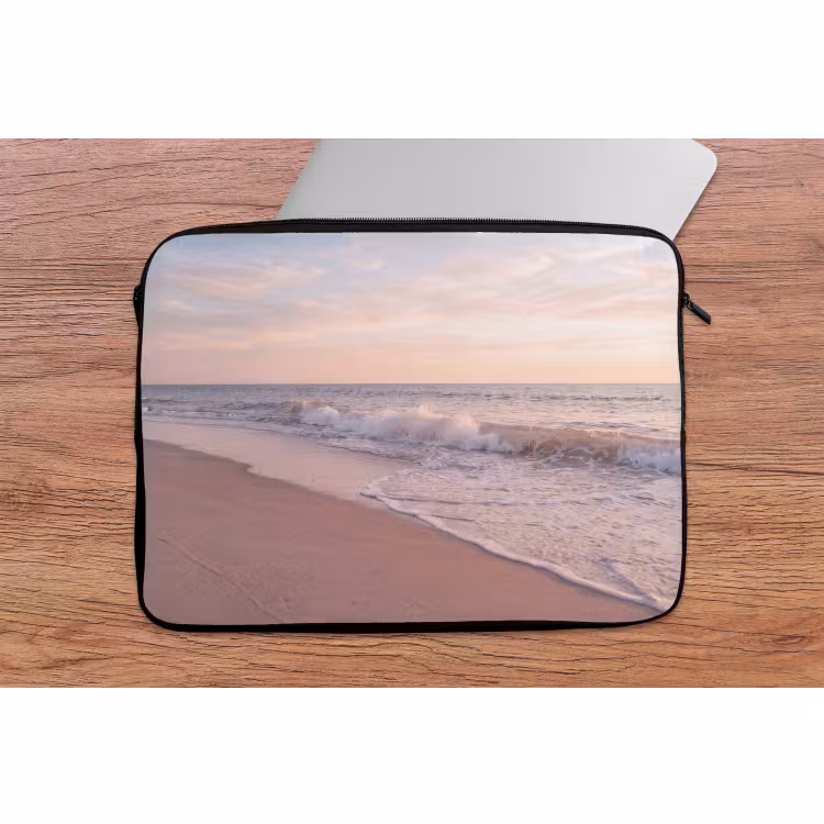 Laptophoes - Strand - Zee - Golven - Natuur - Zonsondergang — 2