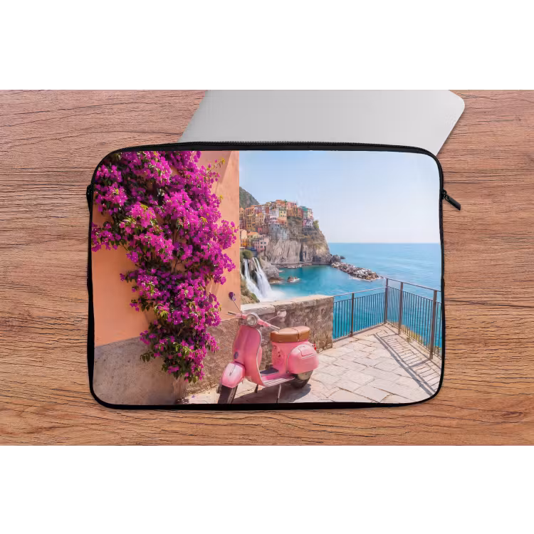Laptophoes - Voertuig - Roze - Kust - Zomer - Reizen — 2