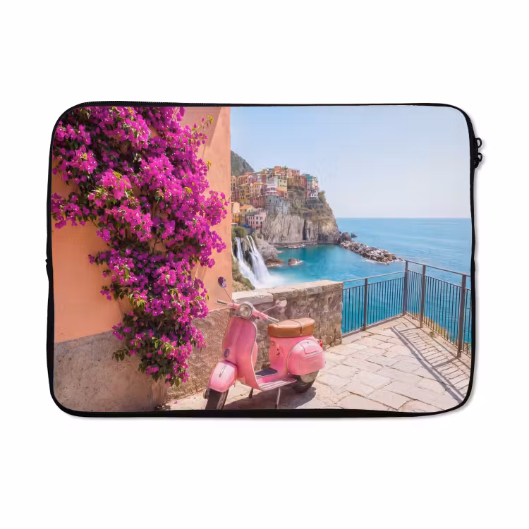 Laptophoes - Voertuig - Roze - Kust - Zomer - Reizen — 5