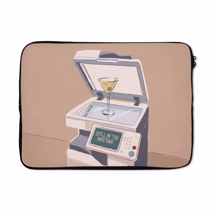 Laptophoes - Kantoor - Drank - Humor - Illustratie — 5