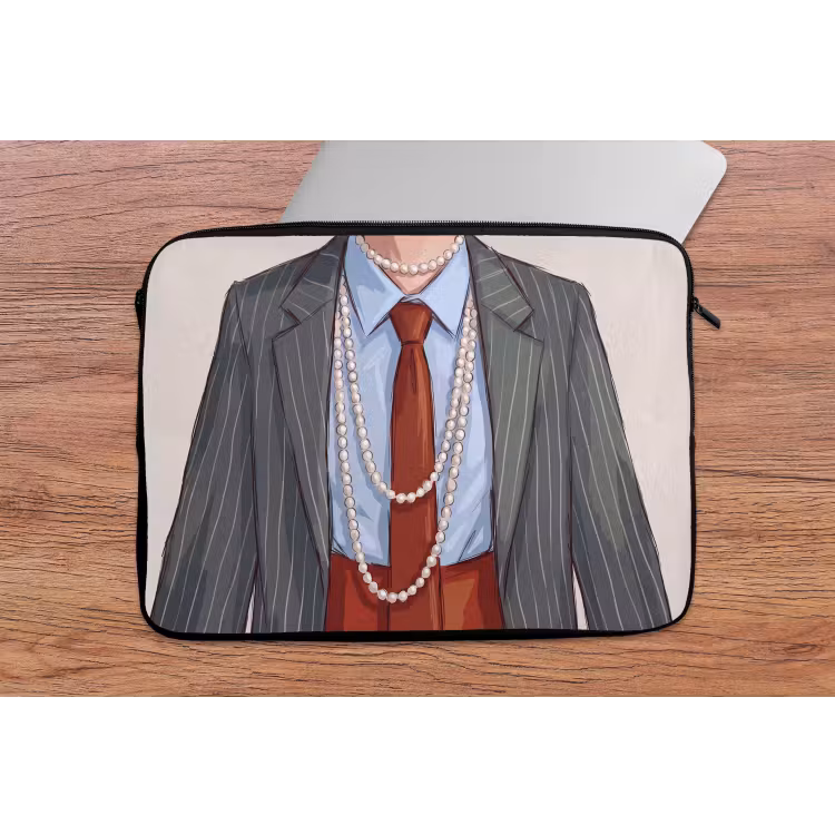 Laptophoes - Kleding - Strik - Parels - Klassiek - Mode — 2