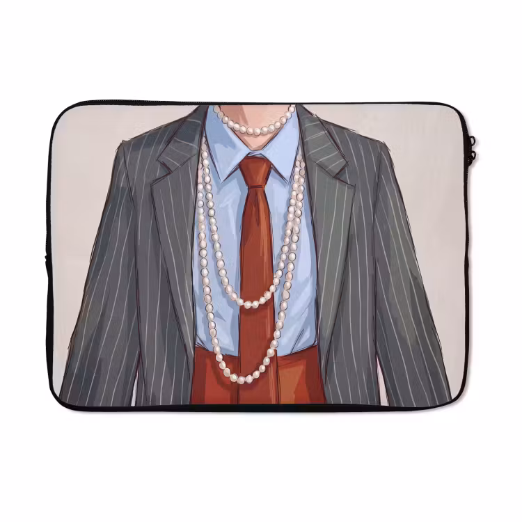 Laptophoes - Kleding - Strik - Parels - Klassiek - Mode — 5