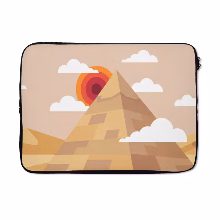 Laptophoes - Piramide - Zon - Woestijn - Modern - Oranje — 5