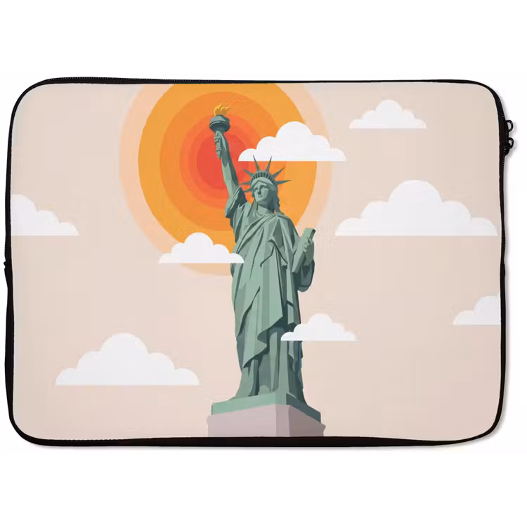 Laptophoes - Vrijheidsbeeld - New York - Zon - Modern — 1