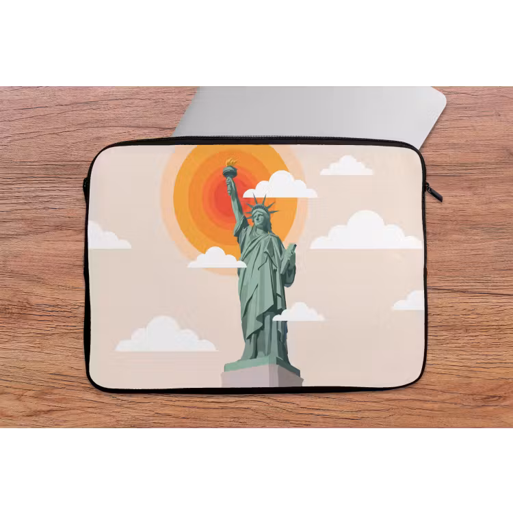 Laptophoes - Vrijheidsbeeld - New York - Zon - Modern — 2
