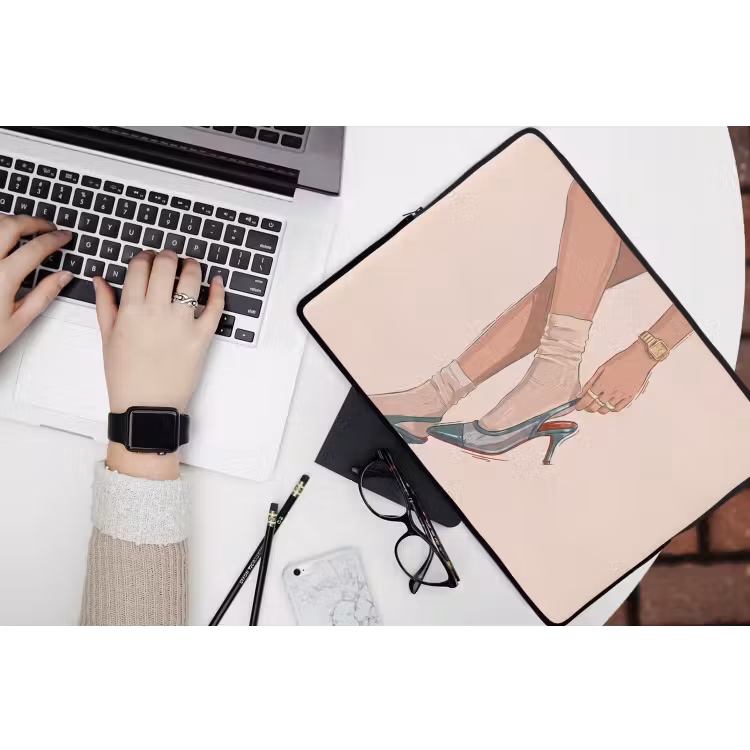 Laptophoes - Vrouw - Schoen - Mode - Lifestyle - Groen — 3