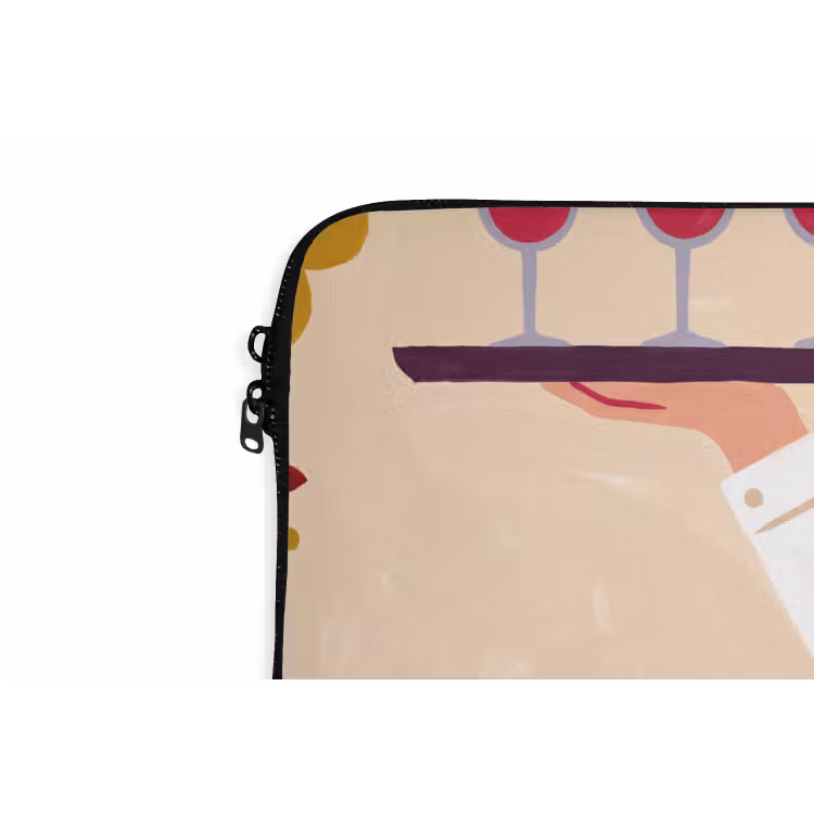 Laptophoes - Mensen - Dienblad - Eten - Modern - Kleurrijk — 6
