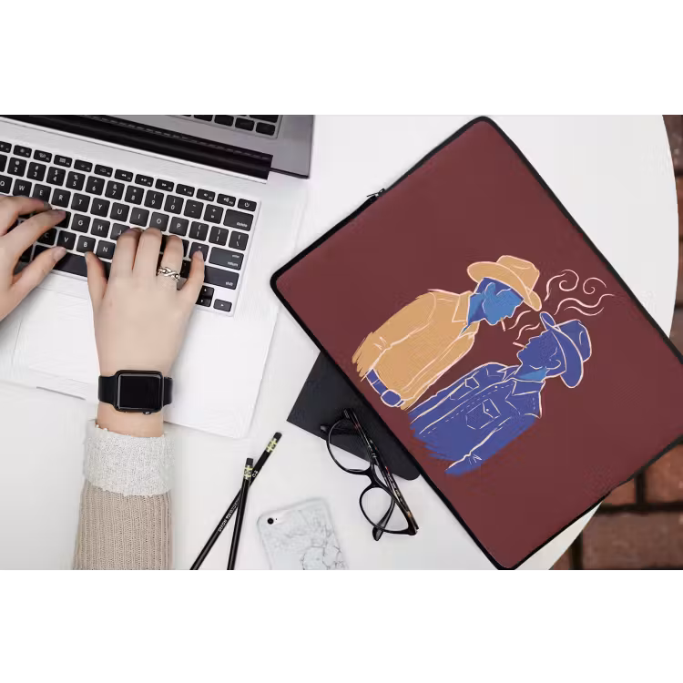 Laptophoes - Mensen - Profiel - Sigaret - Abstract - Kunst — 3