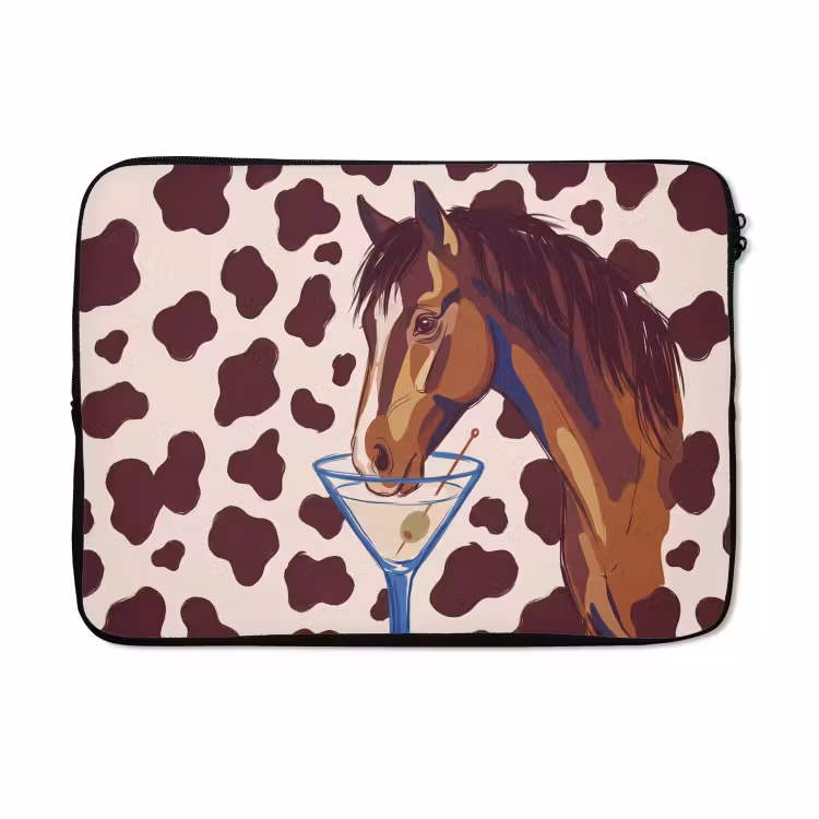 Laptophoes - Paard - Martini - Dieren - Abstract - Bruin — 5