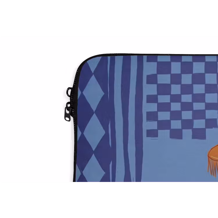 Laptophoes - Vrouw - Martini glas - Abstract - Blauw - Kunst — 6