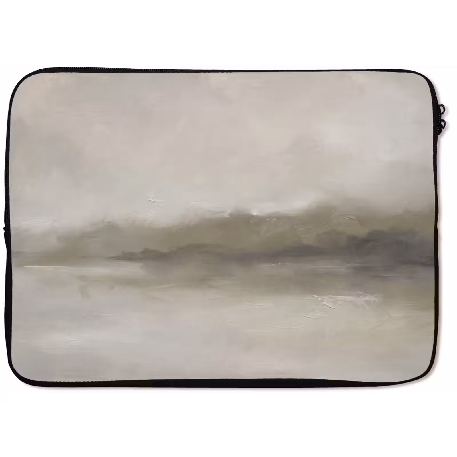 Laptophoes - Abstract - Landschap - Nevel - Modern - Grijs — 1
