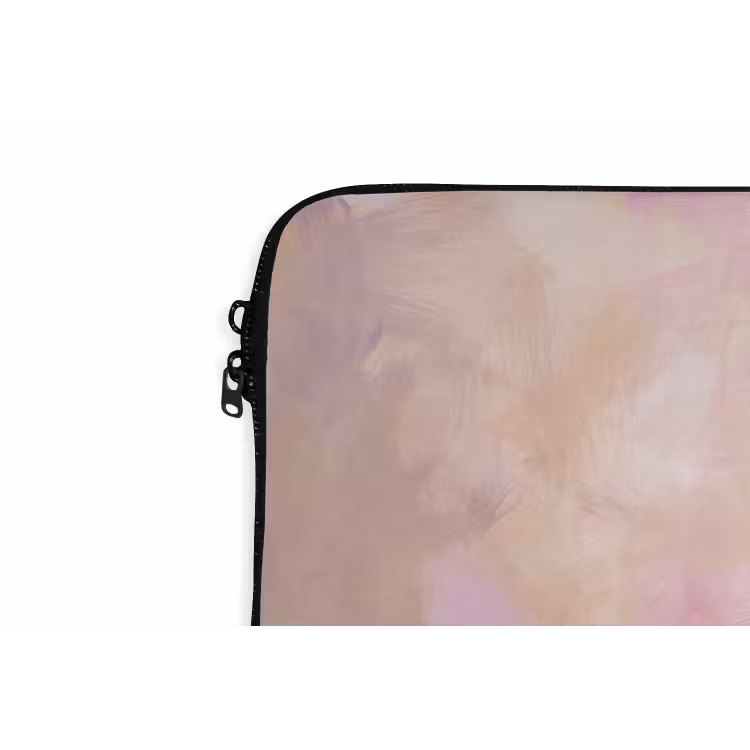 Laptophoes - Abstract - Borstelstreken - Kunst - Paars - Goud — 6